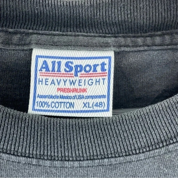 Vintage All Sport Tag Size XL Short Sleeve Motivational shirt y2k 2002 9321 - Picture 7 of 8